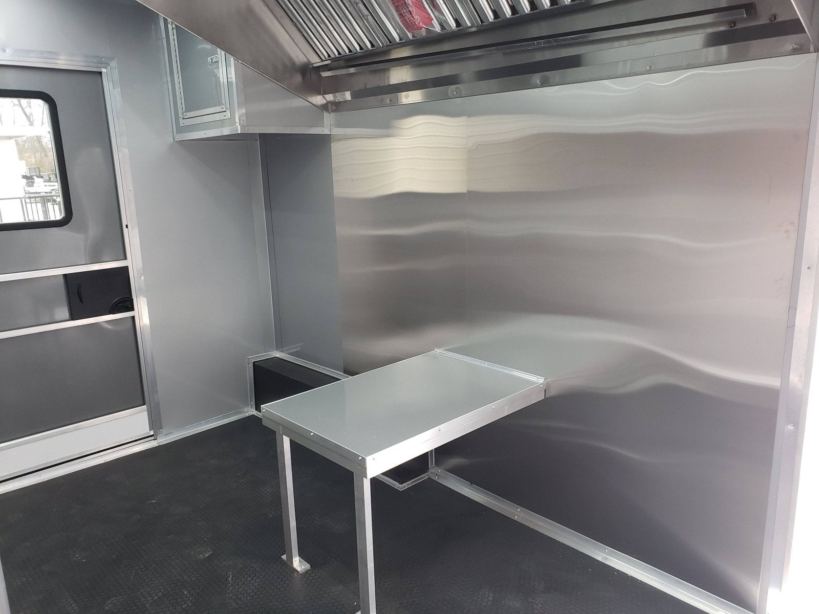 8.5′ x 24′ Light Pewter Double I Beam Porch Style Concession Food Trailer — photo 12