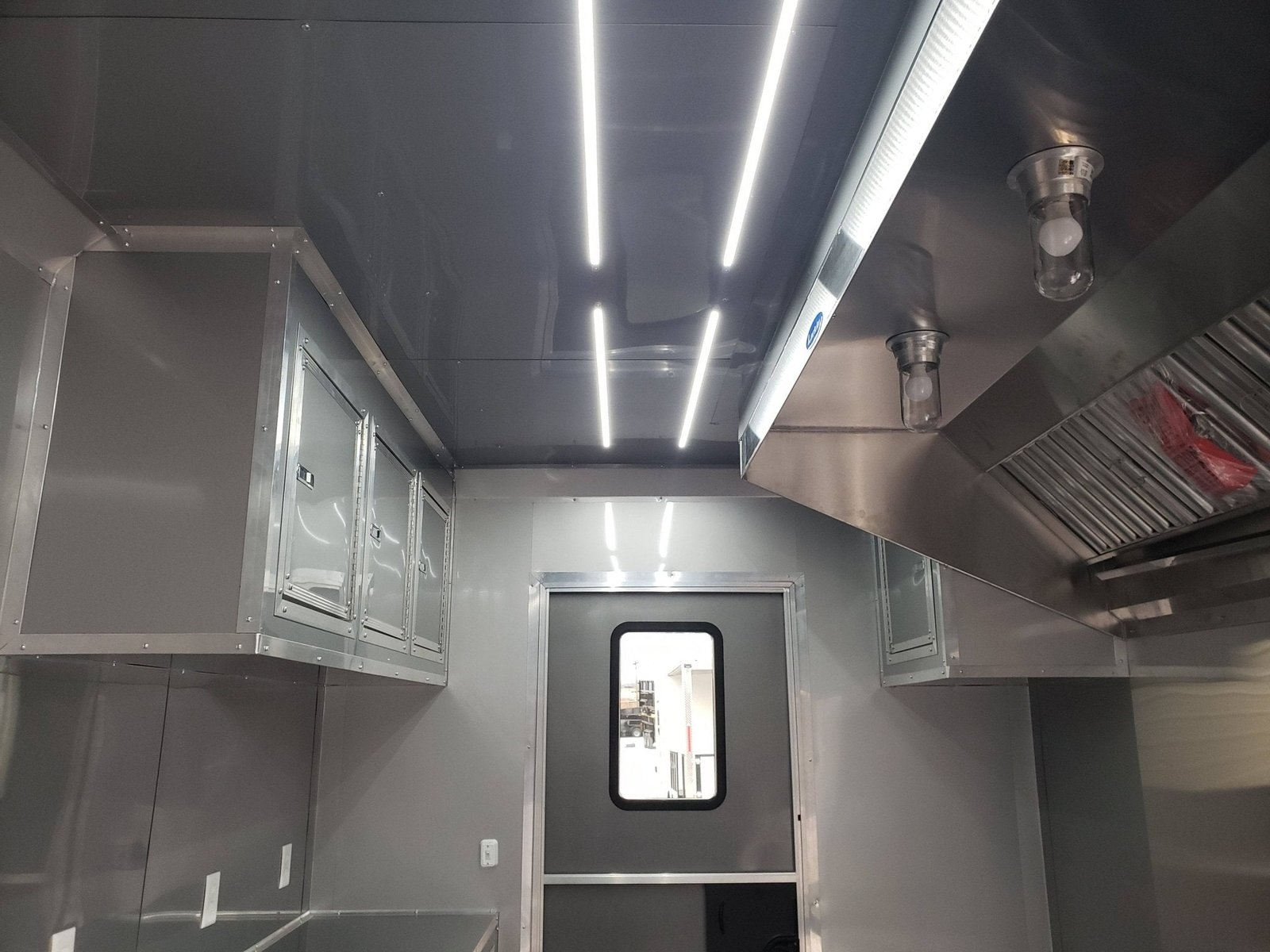 8.5′ x 24′ Light Pewter Double I Beam Porch Style Concession Food Trailer — photo 2