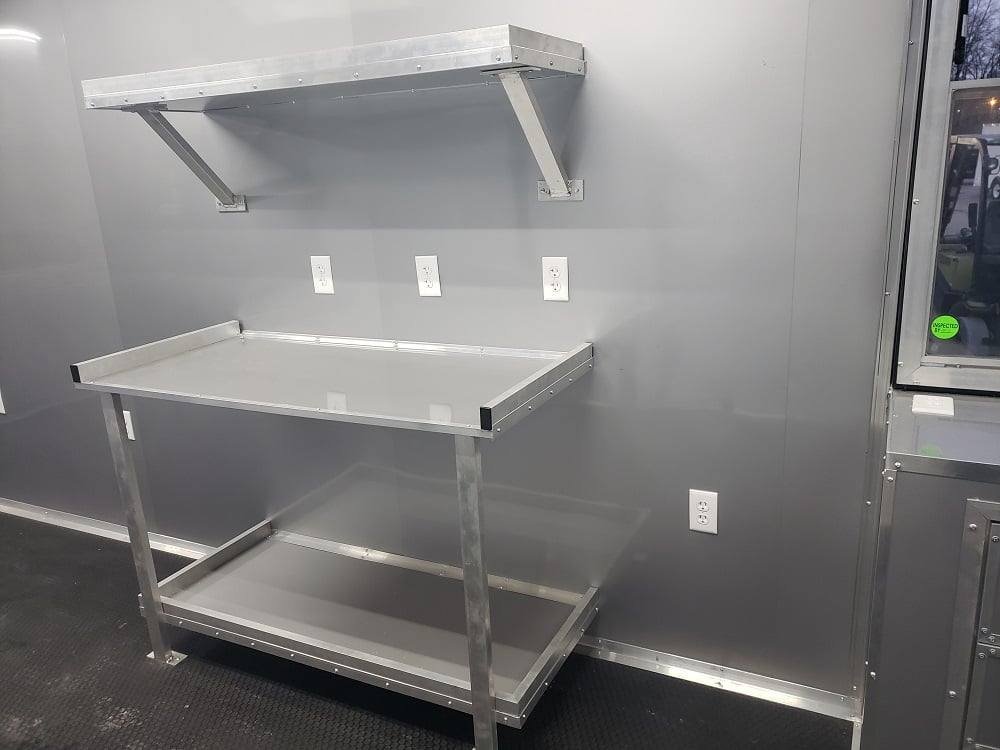8.5′ x 48′ Lime Green Goose-neck Pizza Concession Food Trailer — photo 2
