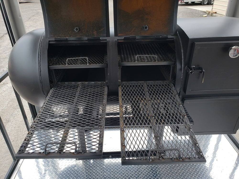 8.5′ x 24′ Black Porch Style BBQ Vending Food Trailer with Appliances — photo 6