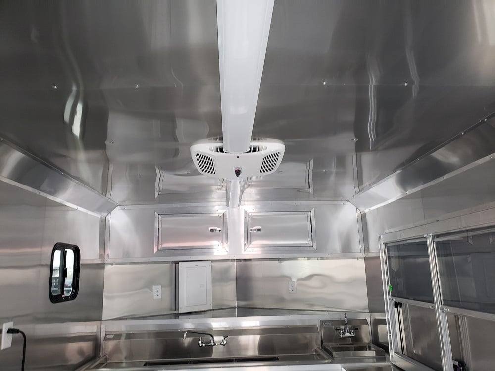 8.5′ x 24′ Black Porch Style BBQ Vending Food Trailer with Appliances — photo 11