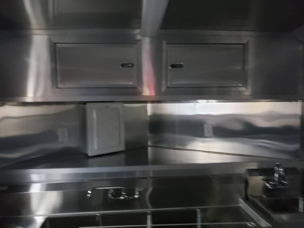 8.5′ x 24′ Black Porch Style BBQ Vending Food Trailer with Appliances — photo 14