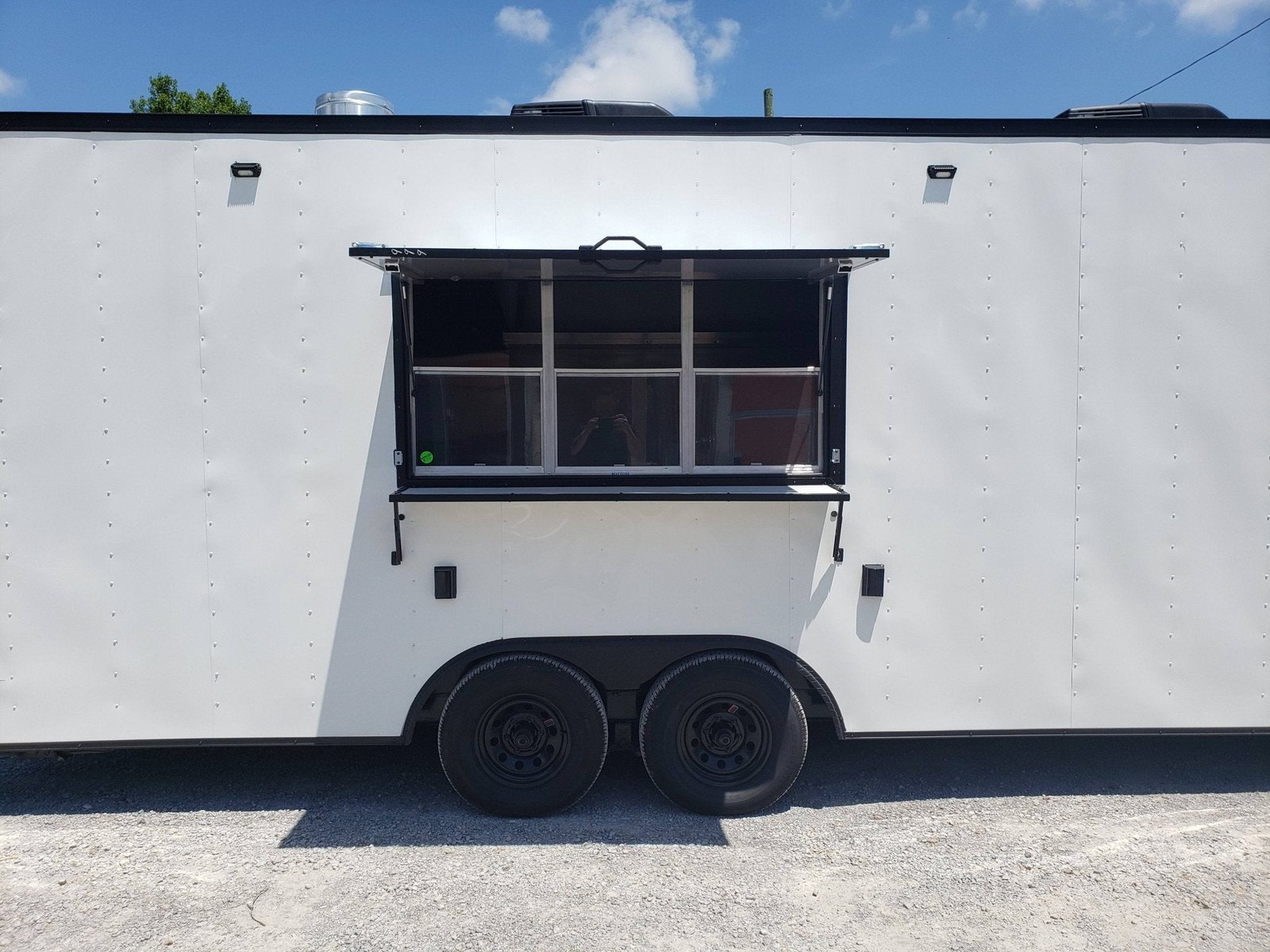 8.5′ x 24′ White Concession Food Trailer with Black Out Package — photo 15