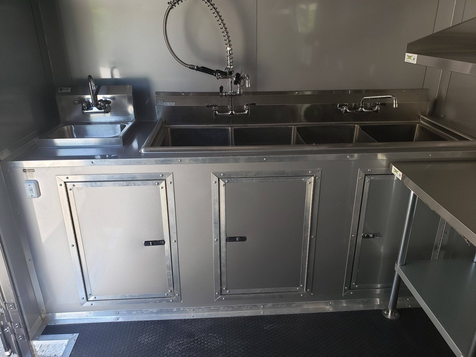 8.5′ x 24′ White Concession Food Trailer with Black Out Package — photo 8