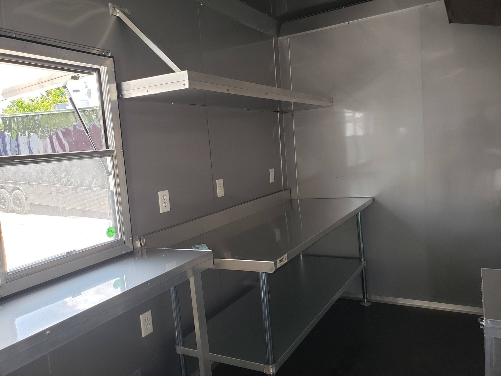 8.5′ x 24′ White Concession Food Trailer with Black Out Package — photo 12