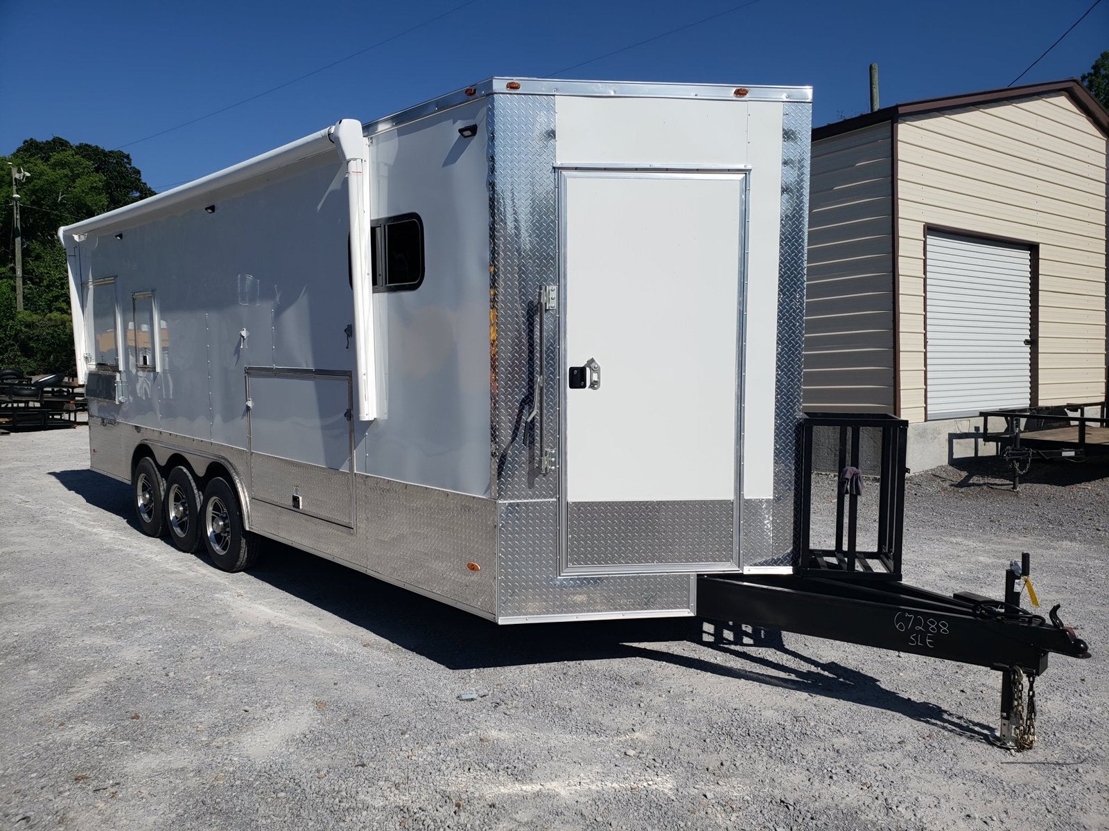 8.5′ x 24′ White Food Concession Trailer — photo 2