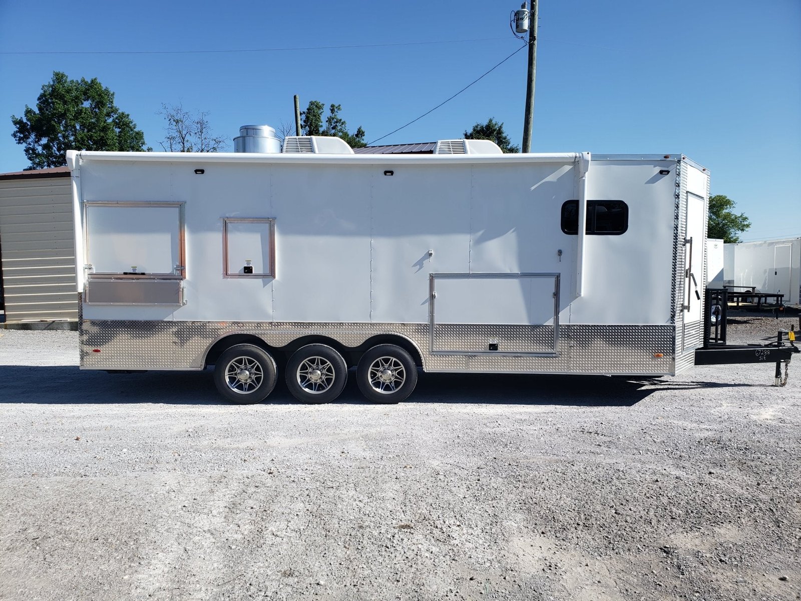 8.5′ x 24′ White Food Concession Trailer — photo 3
