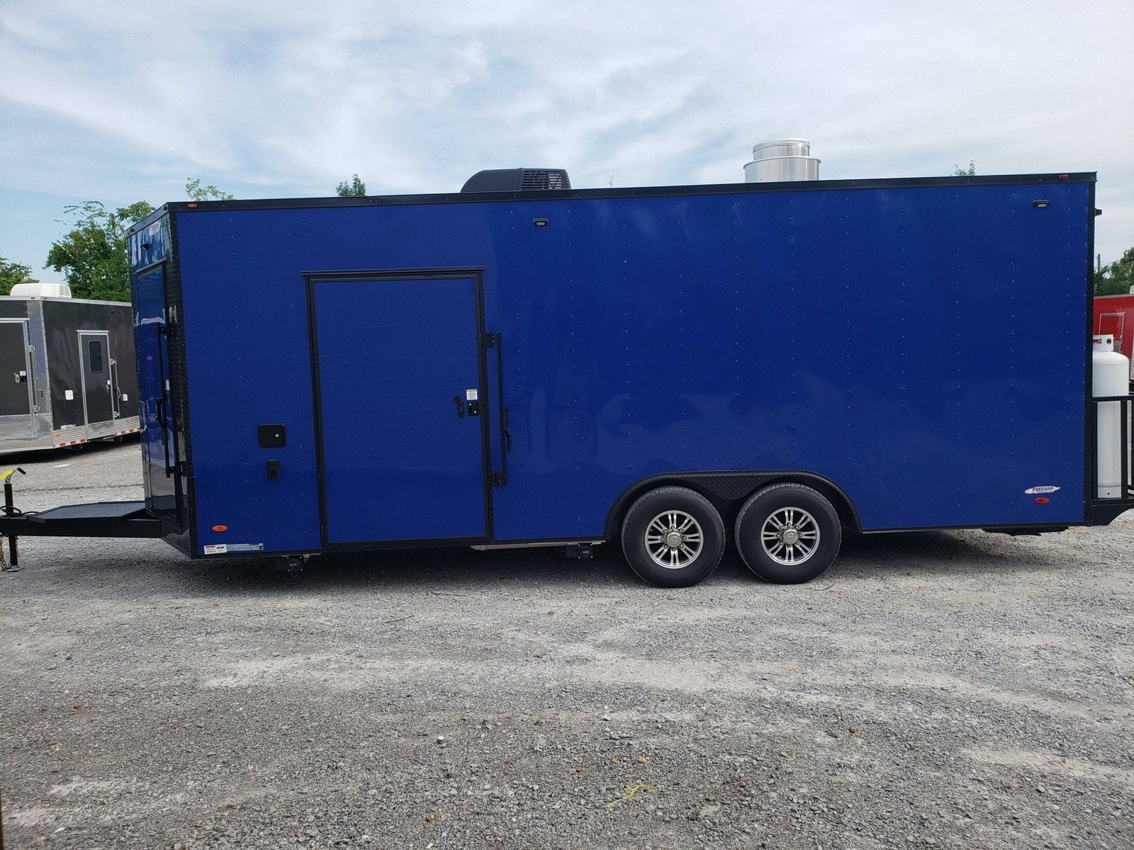 8.5′ x 22′ Cobalt Blue Concession Food Trailer with Restroom and Appliances — photo 15