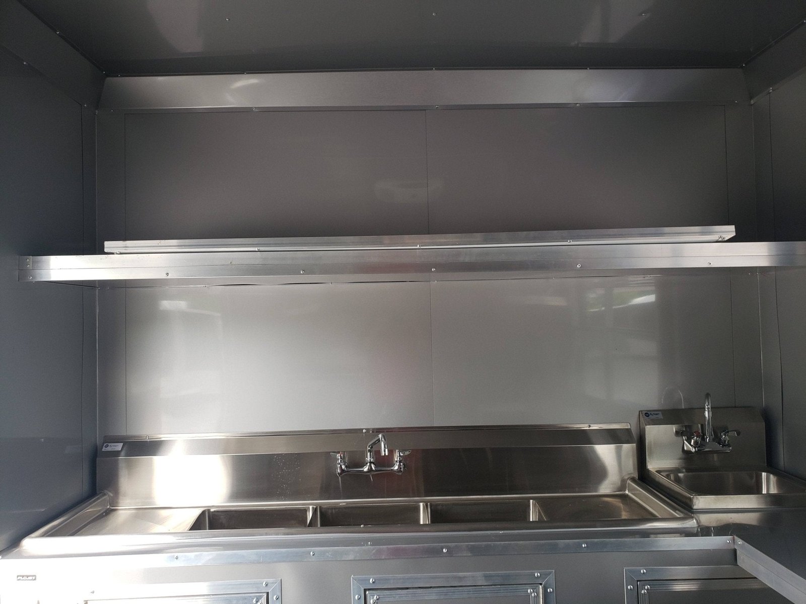 8.5′ x 22′ Cobalt Blue Concession Food Trailer with Restroom and Appliances — photo 6