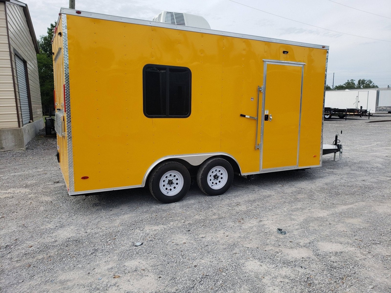 8.5′ x 16′ Penske Yellow Ice Cream Food Concession Trailer — photo 3