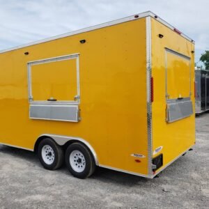 8.5 x 16 ice cream concession trailer in Penske yellow - view 15