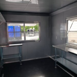 8.5 x 16 ice cream concession trailer in Penske yellow - view 8