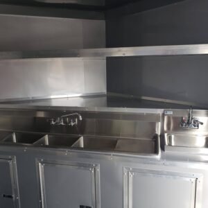 8.5 x 16 ice cream concession trailer in Penske yellow - view 14