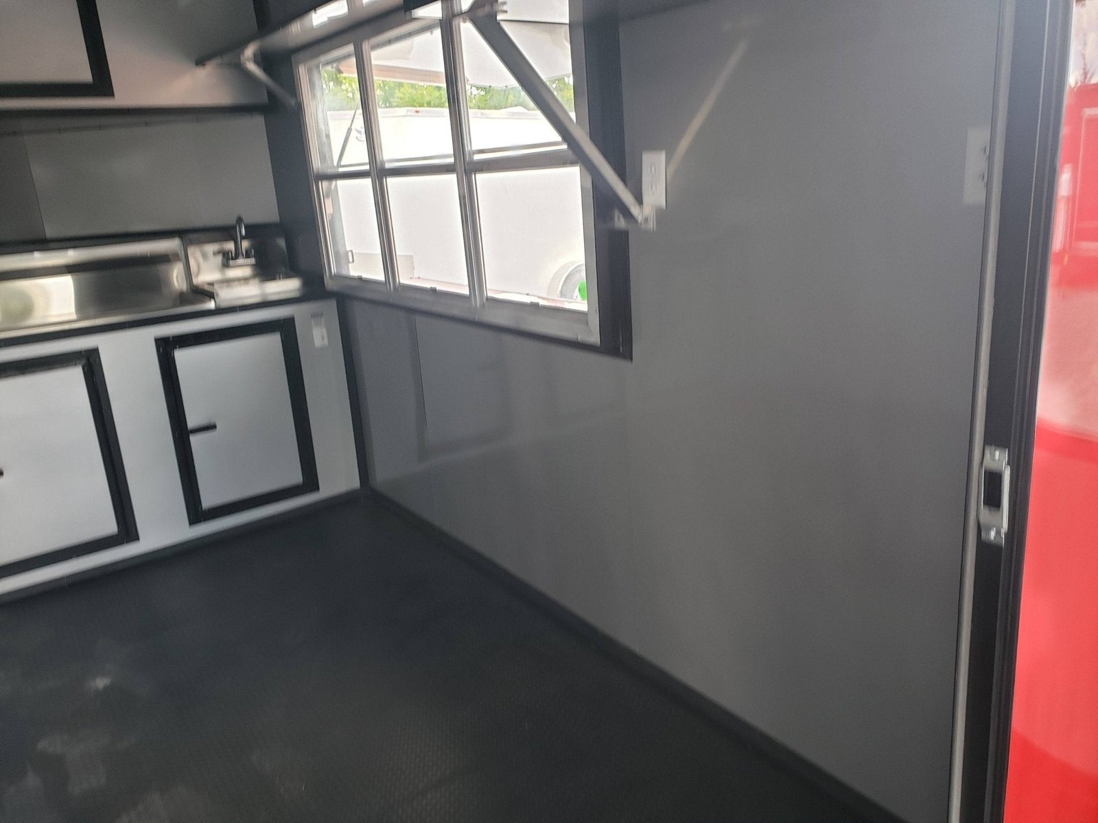 8.5′ x 24′ Victory Red Porch Style BBQ Concession Food Trailer — photo 13