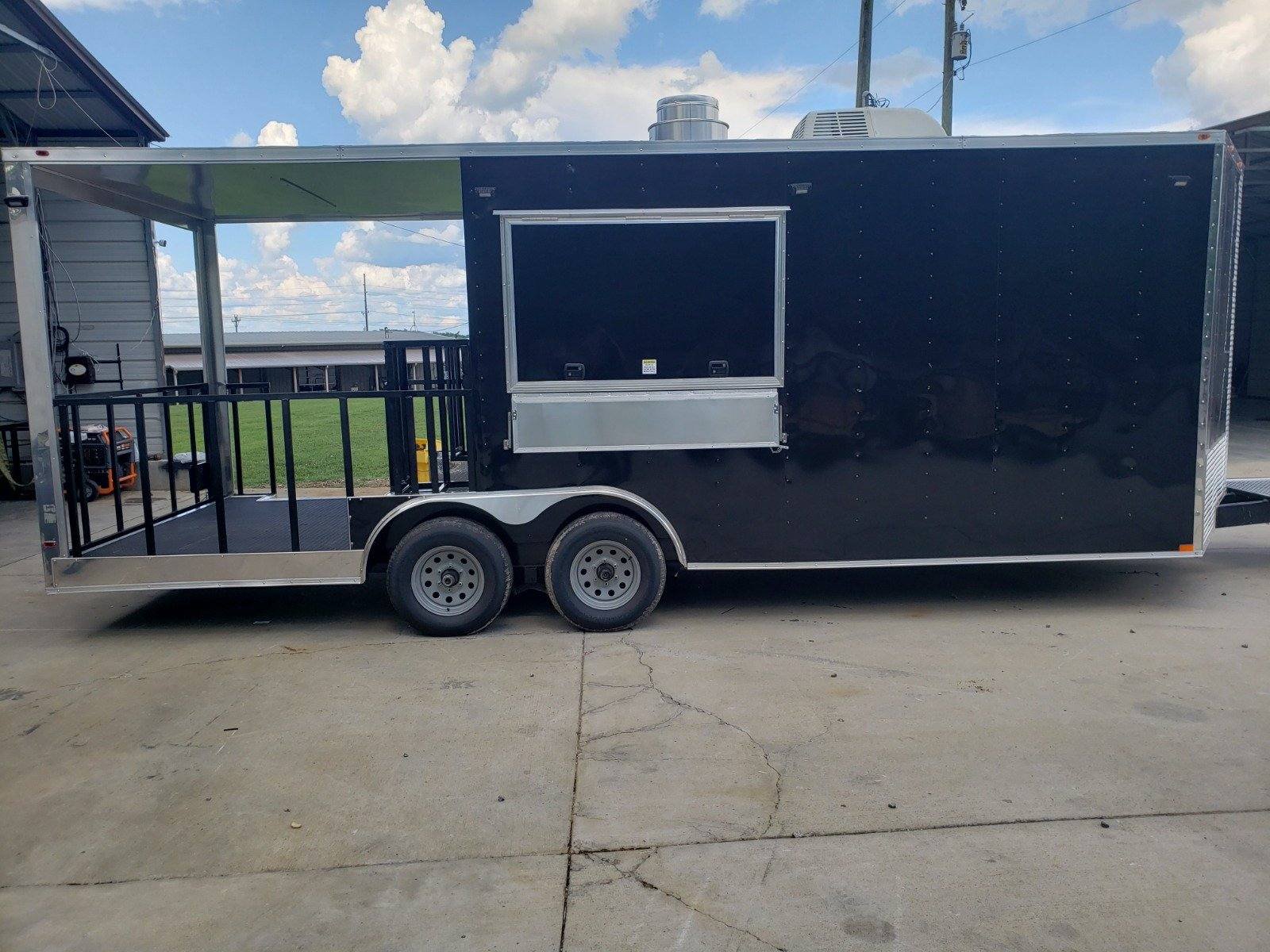 Concession Trailer 8.5′ X 22′ Black Food Event Catering — photo 3