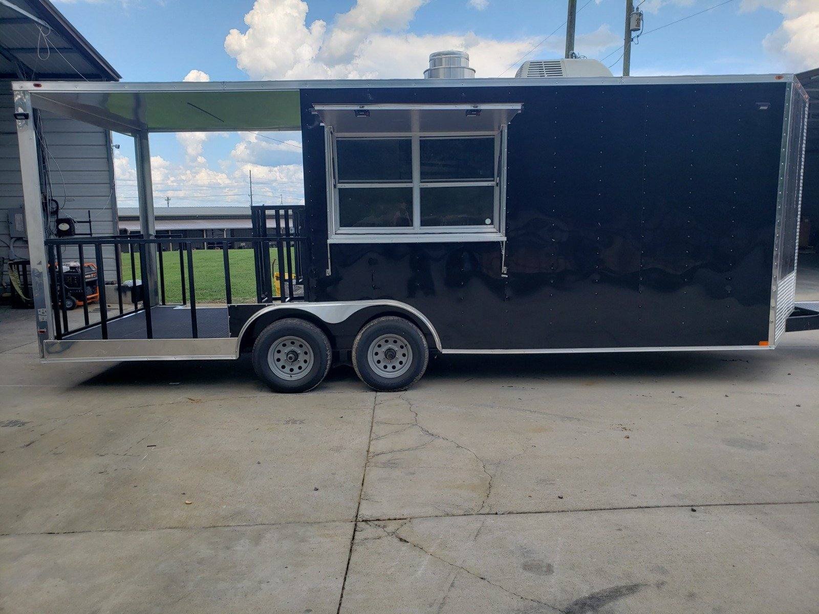 Concession Trailer 8.5′ X 22′ Black Food Event Catering — photo 4