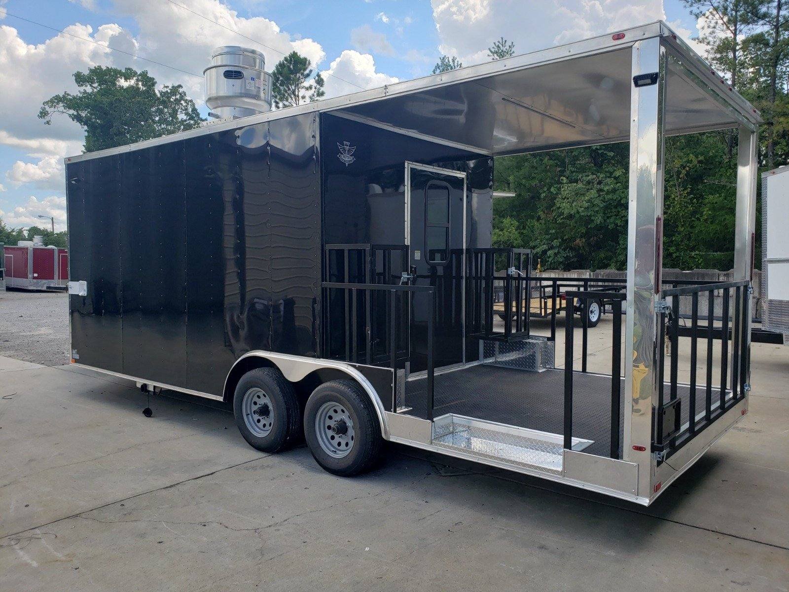 Concession Trailer 8.5′ X 22′ Black Food Event Catering — photo 7