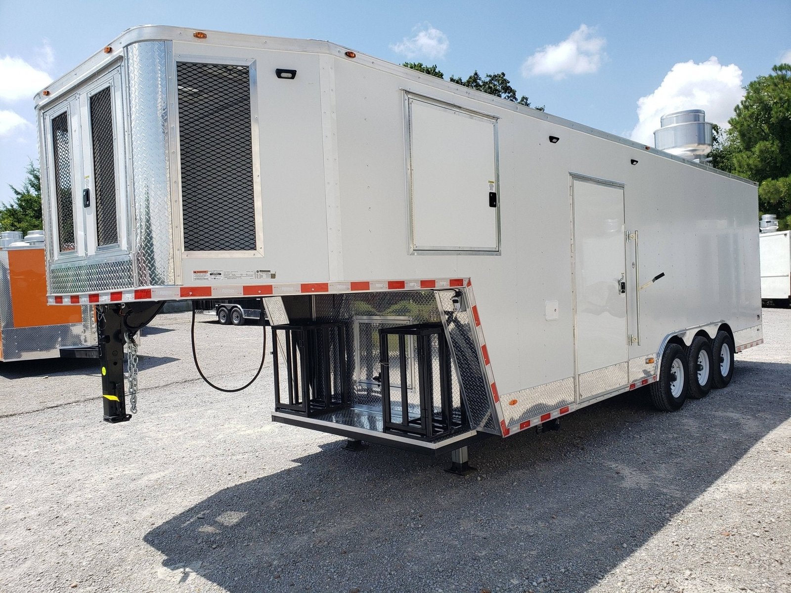 8.5′ x 32′ White Gooseneck Concession Trailer — photo 11