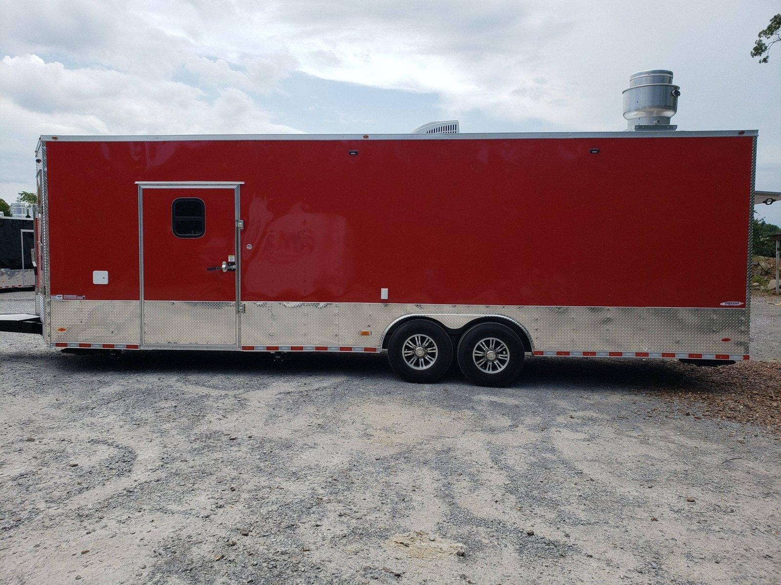 8.5′ x 28′ Victory Red Kettle Corn and Cotton Candy Concession Trailer — photo 11