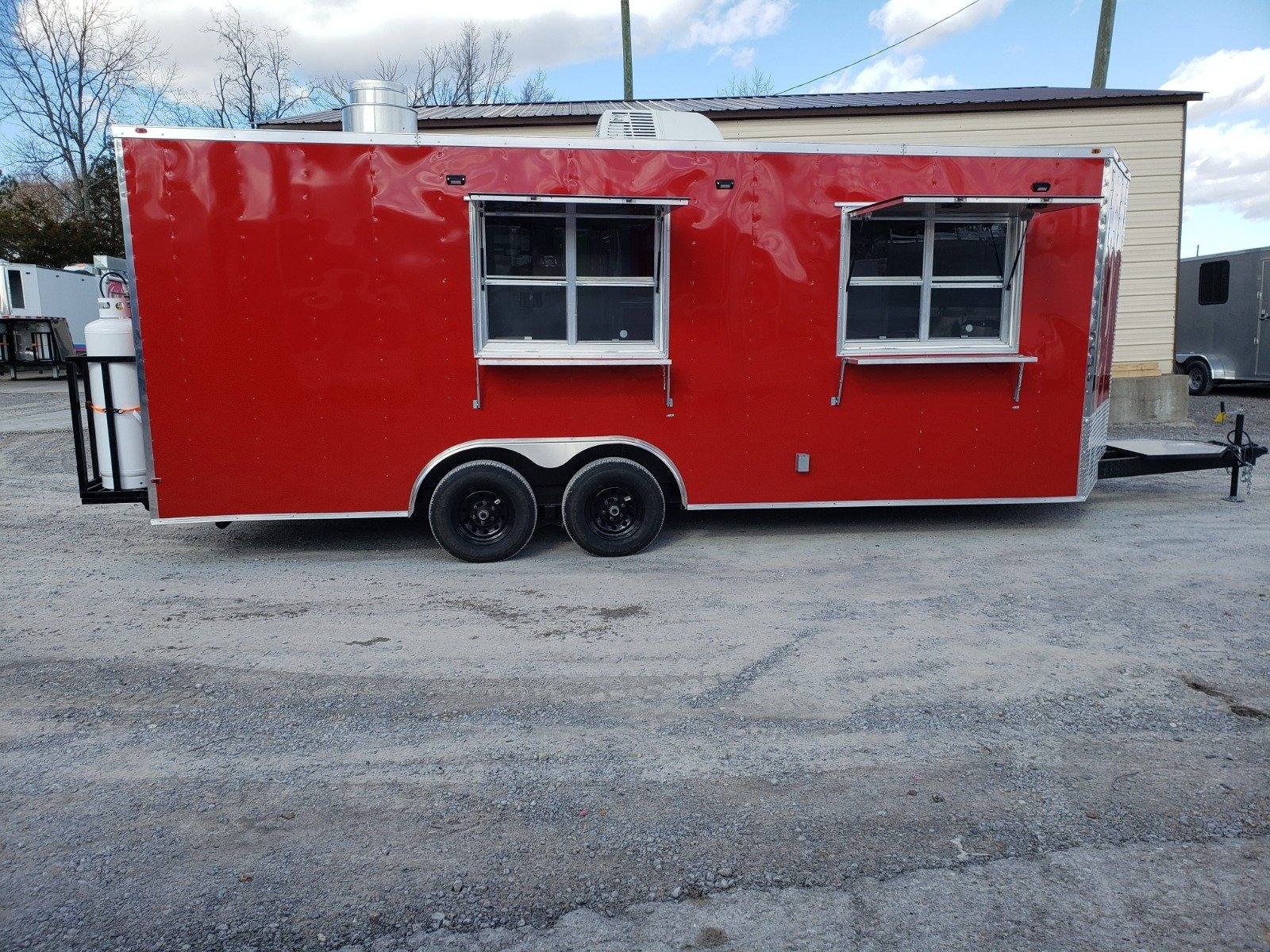 Concession Trailer 8.5′ X 21′ Victory Red Food Event Catering — photo 2