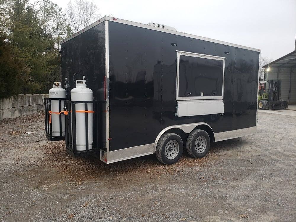 Concession Trailer 8.5′ X 16′ Black Food Event Catering — photo 4
