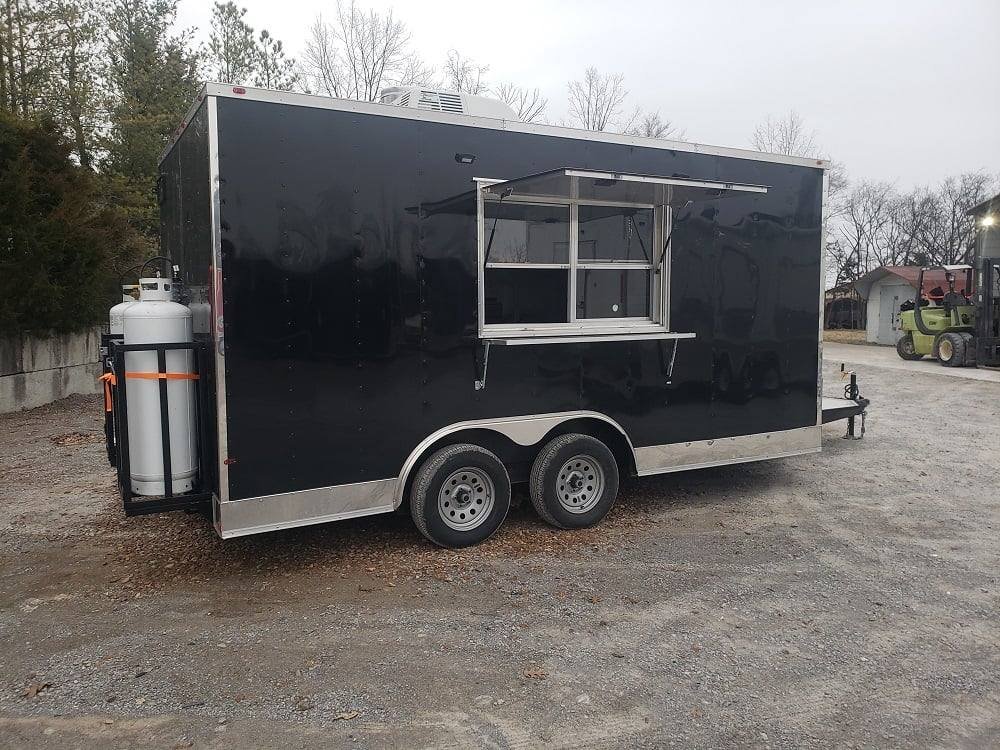 Concession Trailer 8.5′ X 16′ Black Food Event Catering — photo 6