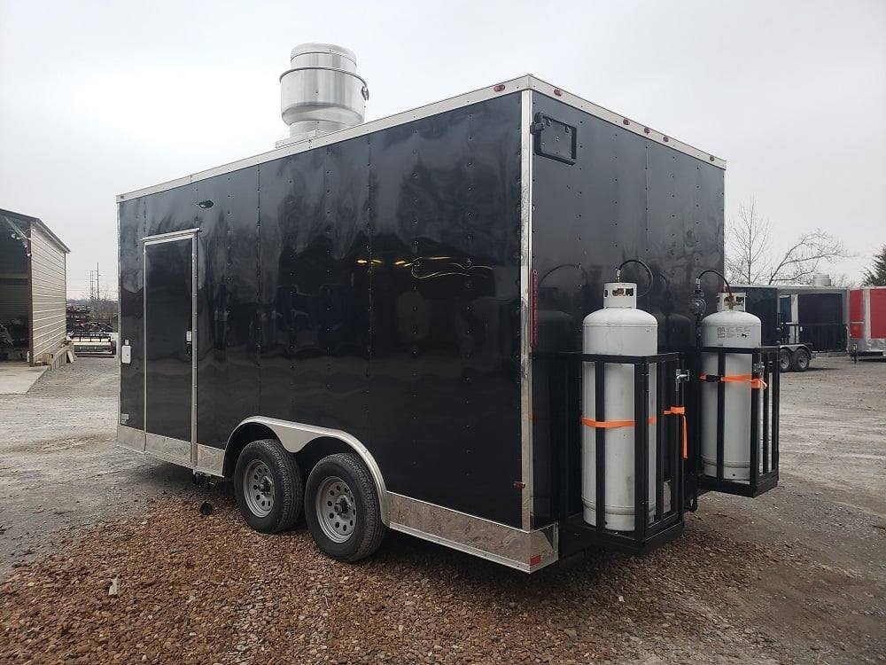 Concession Trailer 8.5′ X 16′ Black Food Event Catering — photo 8