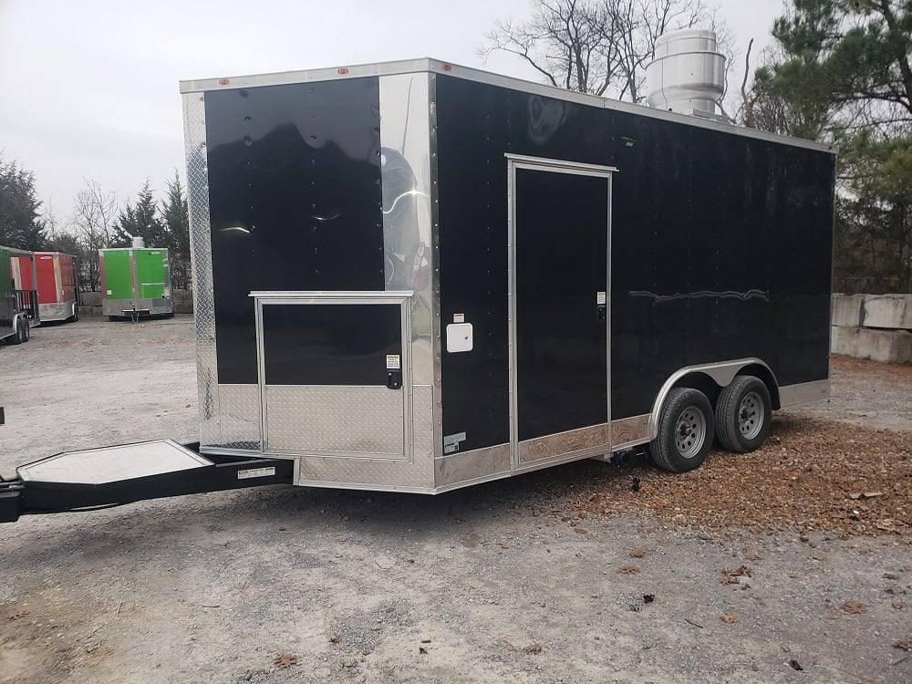 Concession Trailer 8.5′ X 16′ Black Food Event Catering — photo 9