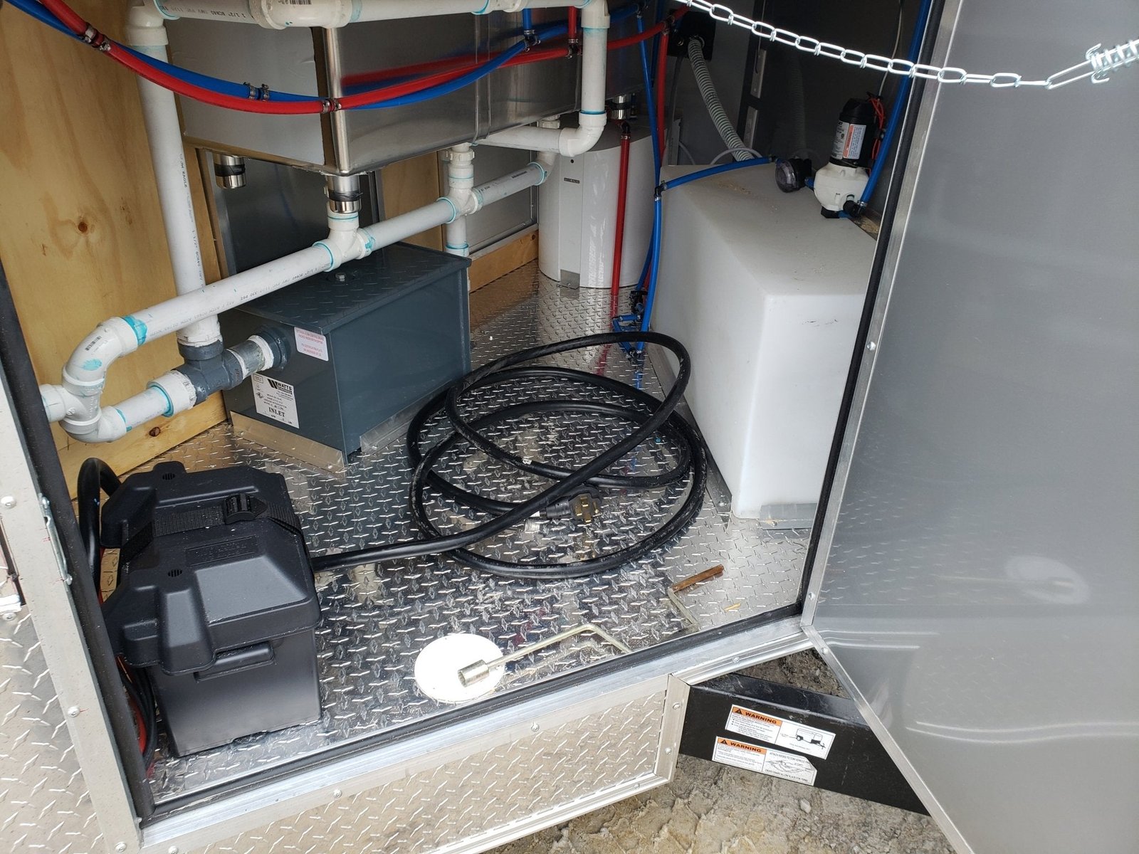 8.5′ x 28′ Black Porch Style BBQ Vending Concession Trailer — photo 2