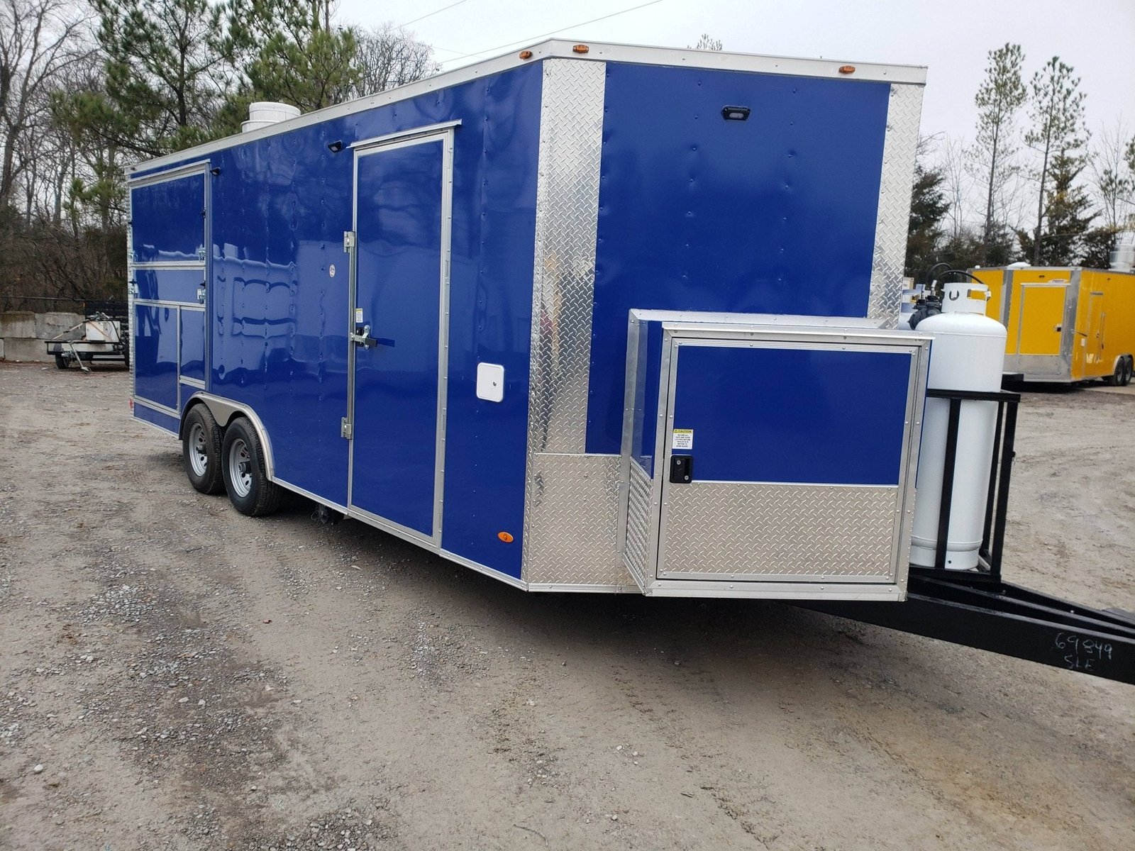 8.5′ x 20′ Cobalt Blue BBQ Porch Concession Trailer — photo 3