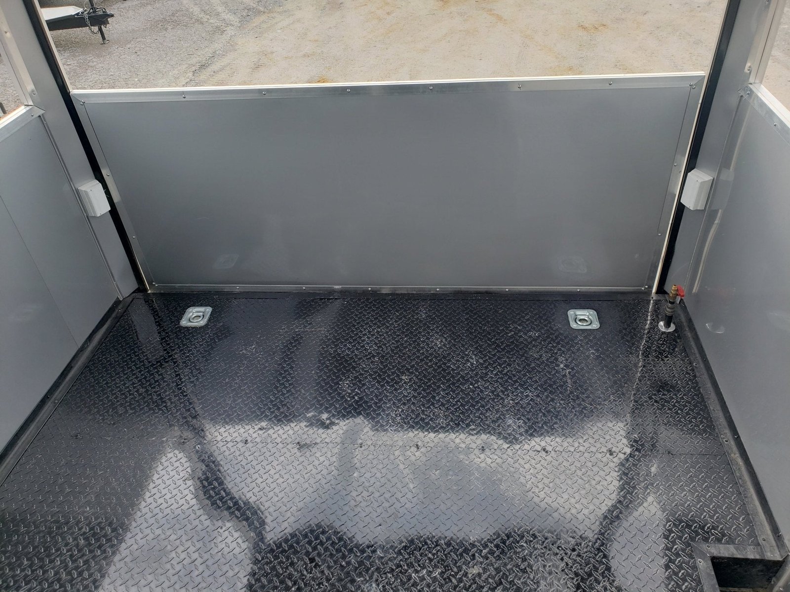 8.5′ x 28′ Black Porch Style BBQ Vending Concession Trailer — photo 15