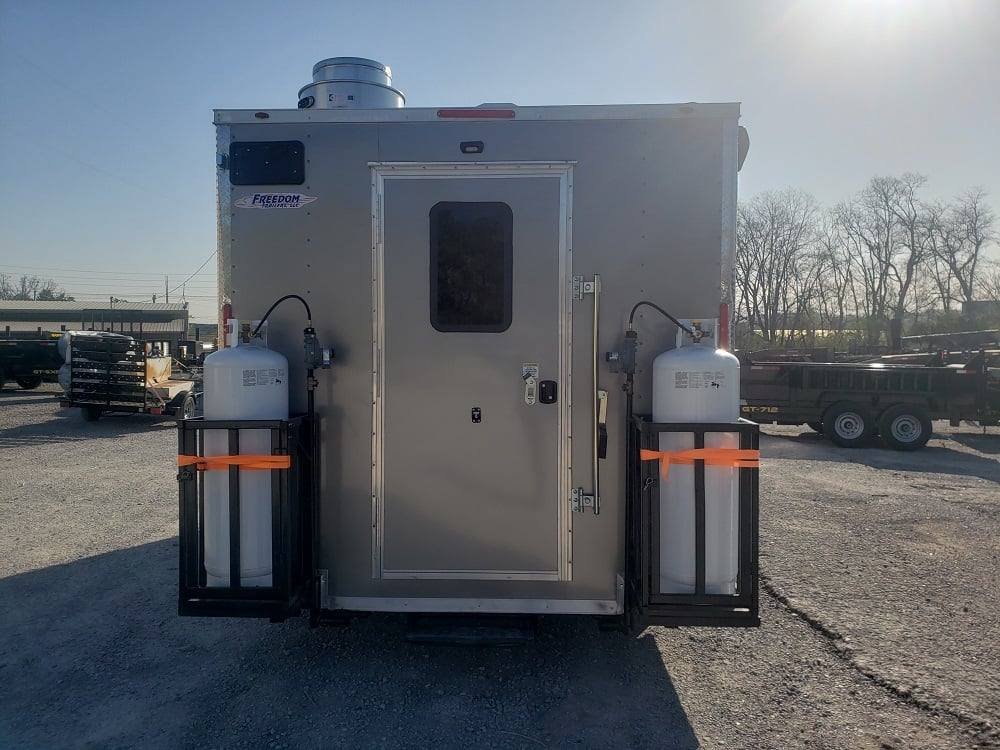 Concession Trailer 8.5′ X 18′ Light Pewter Food Event Catering — photo 8