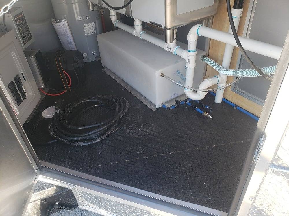 Concession Trailer 8.5′ X 18′ Light Pewter Food Event Catering — photo 11