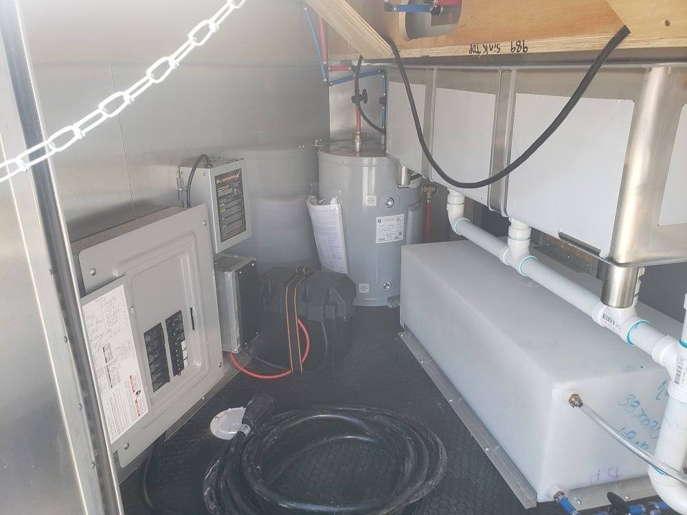 Concession Trailer 8.5′ X 18′ Light Pewter Food Event Catering — photo 12