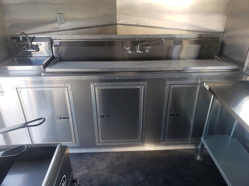 Concession Trailer 8.5′ X 18′ Light Pewter Food Event Catering — photo 15
