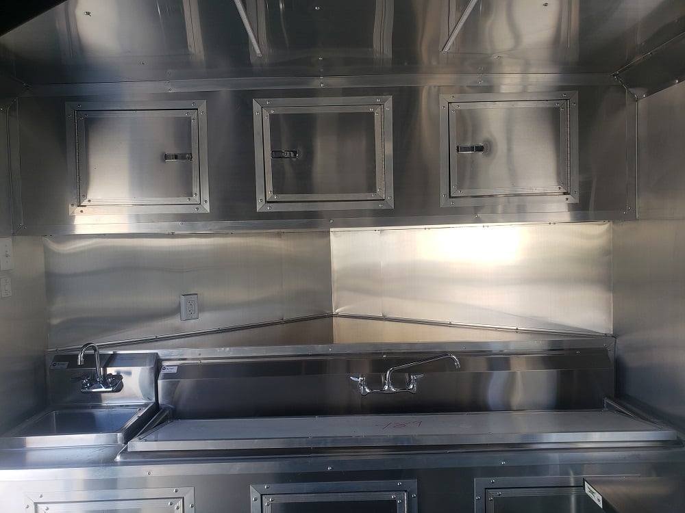 Concession Trailer 8.5′ X 18′ Light Pewter Food Event Catering — photo 14