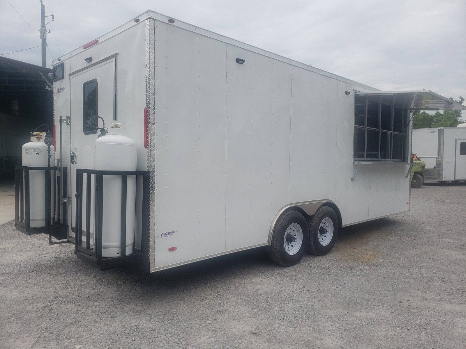 8.5′ x 22′ White Concession Food Trailer — photo 5