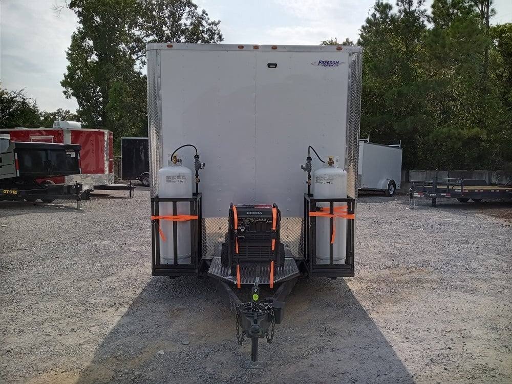 8.5′ x 14′ White Flat Nose Concession Trailer — photo 4