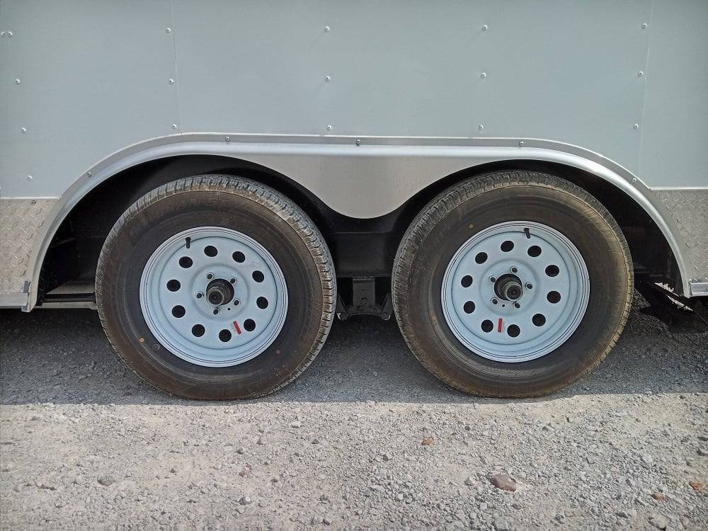 8.5′ x 14′ White Flat Nose Concession Trailer — photo 5