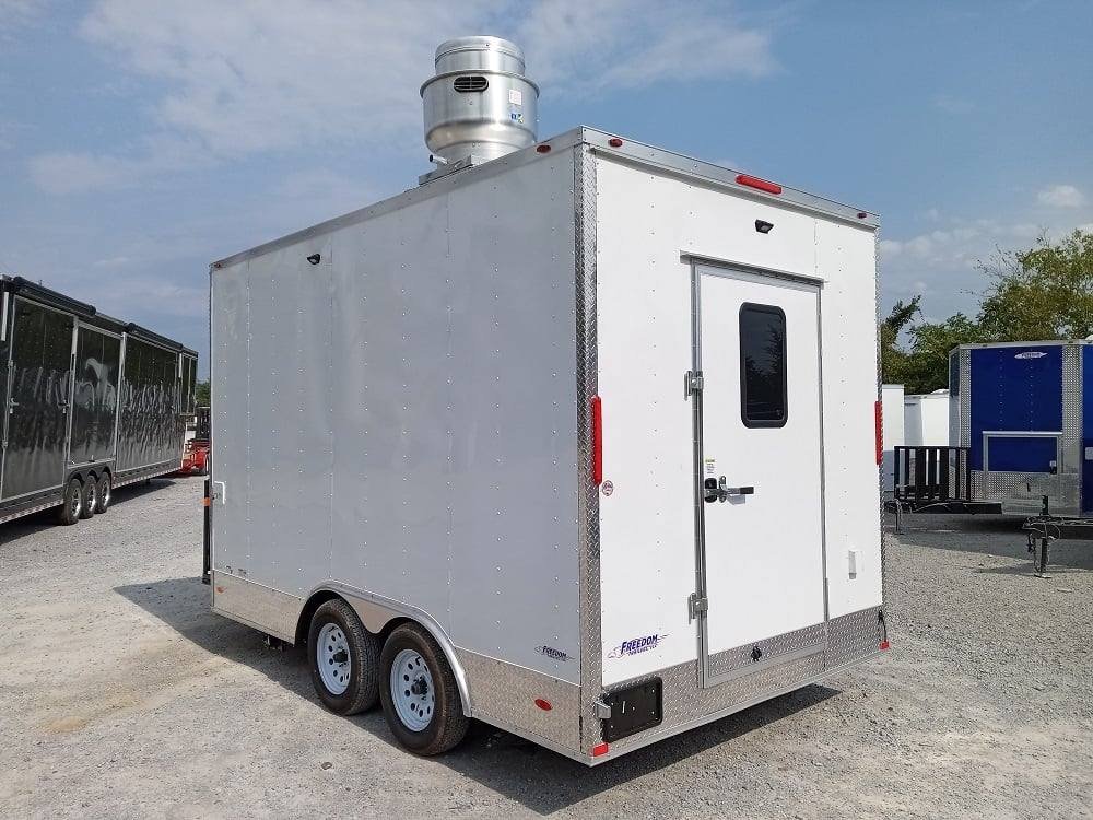 8.5′ x 14′ White Flat Nose Concession Trailer — photo 6