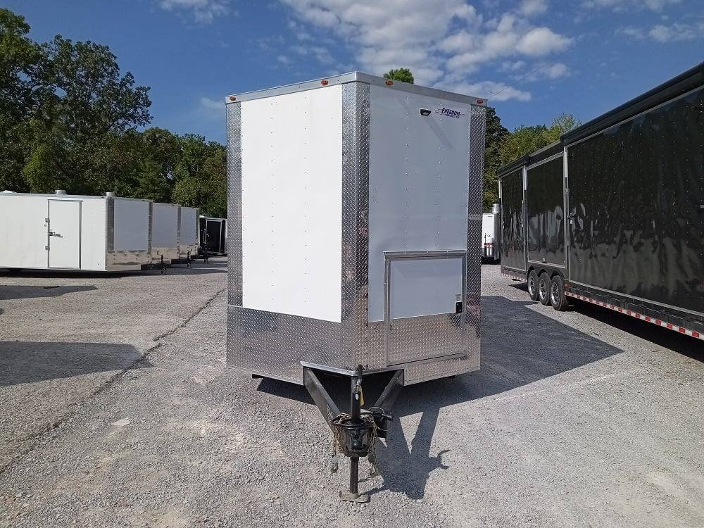8.5′ x 22′ White V-Nose Event Concession Trailer with Appliances — photo 4