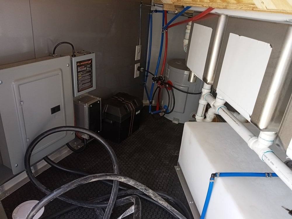 8.5′ x 22′ White V-Nose Event Concession Trailer with Appliances — photo 3