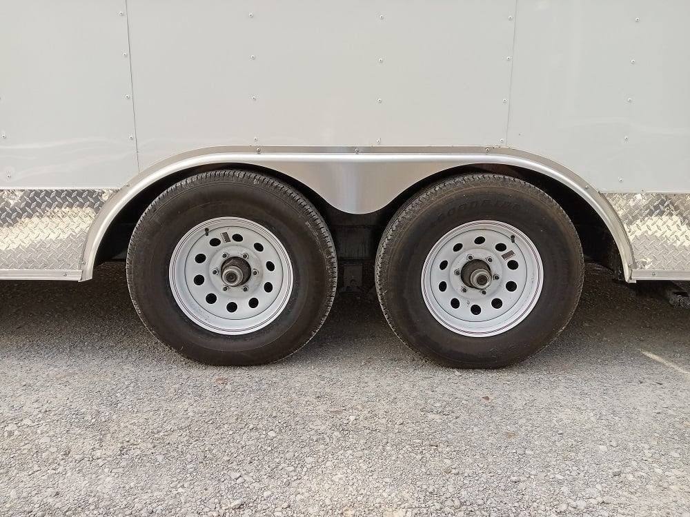 8.5′ x 22′ White V-Nose Event Concession Trailer with Appliances — photo 6