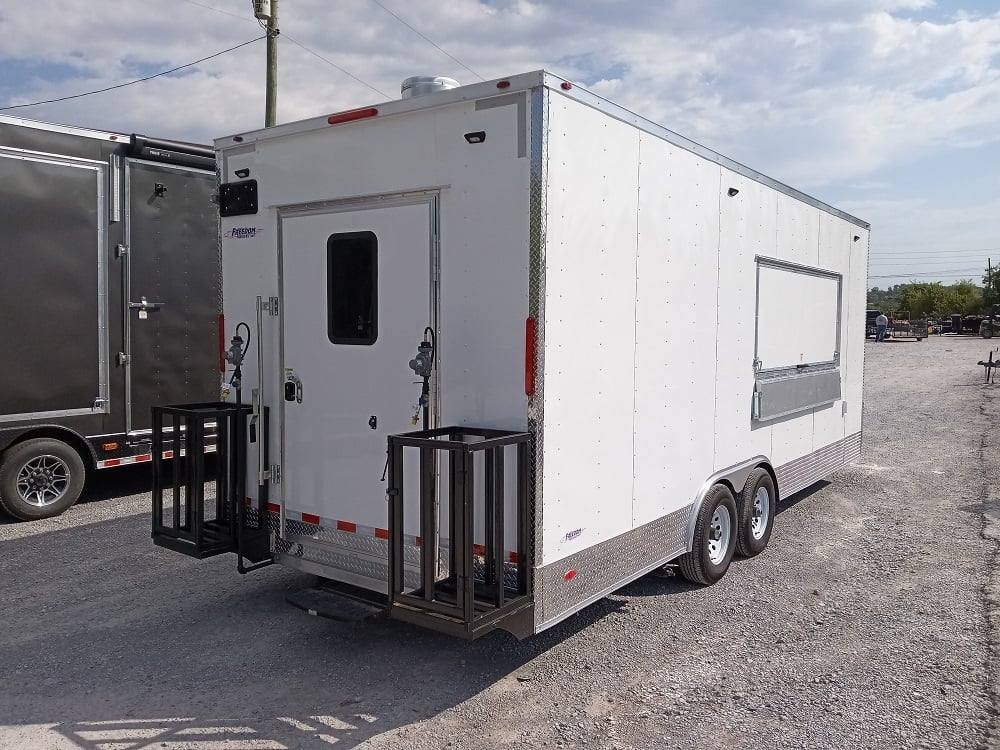 8.5′ x 22′ White V-Nose Event Concession Trailer with Appliances — photo 9