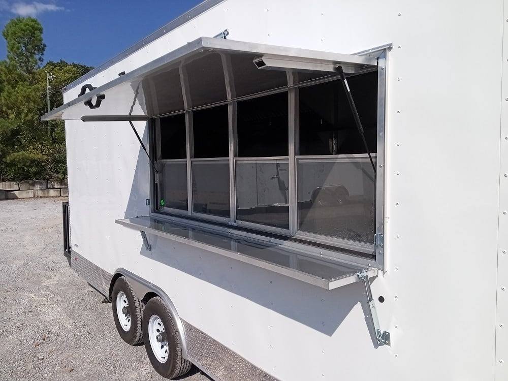 8.5′ x 22′ White V-Nose Event Concession Trailer with Appliances — photo 13