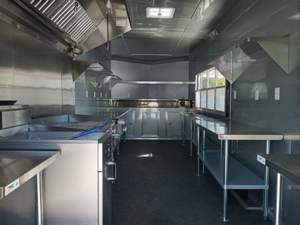 8.5′ x 22′ White V-Nose Event Concession Trailer with Appliances — photo 14