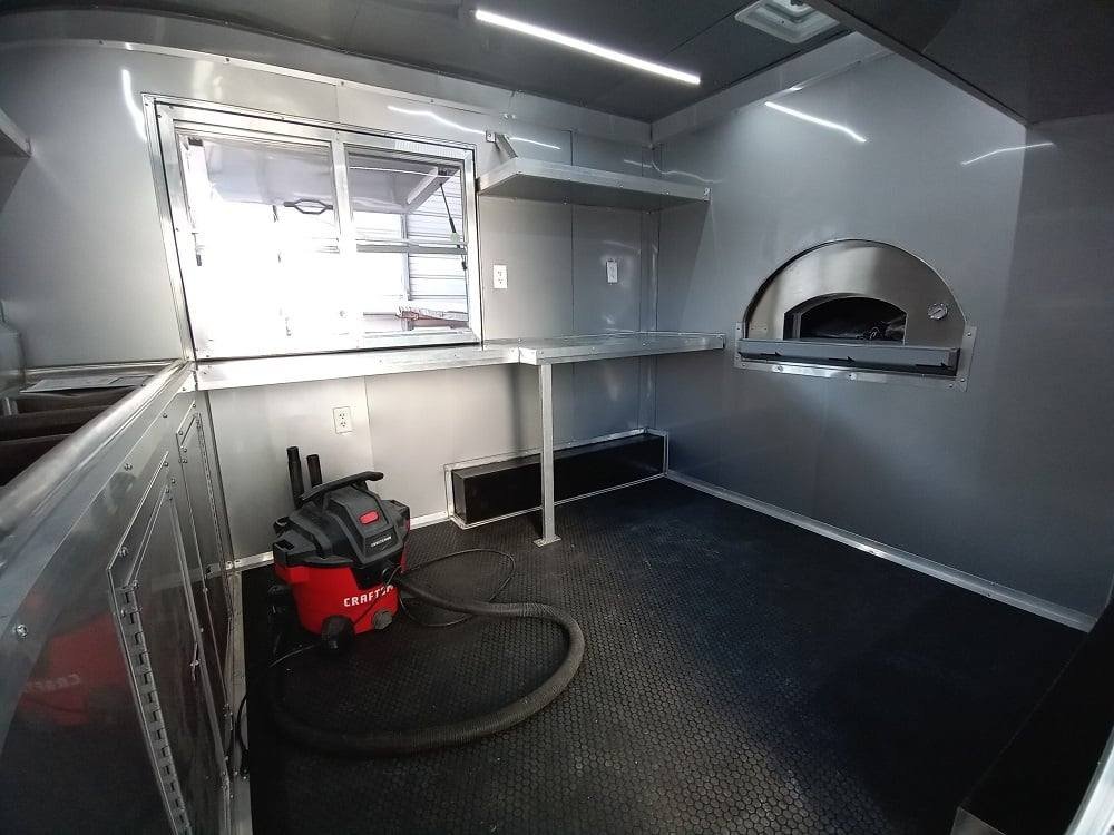 Concession Trailer 8.5′ X 14′ Red Pizza Event Catering — photo 3