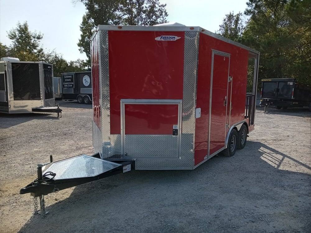 Concession Trailer 8.5′ X 14′ Red Pizza Event Catering — photo 8