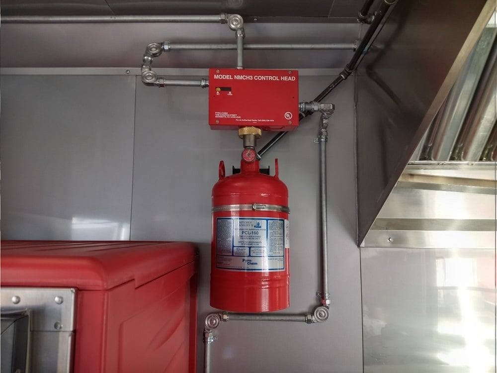 8.5′ x 18′ Black Flat Nose Concession Trailer with Appliances — photo 14