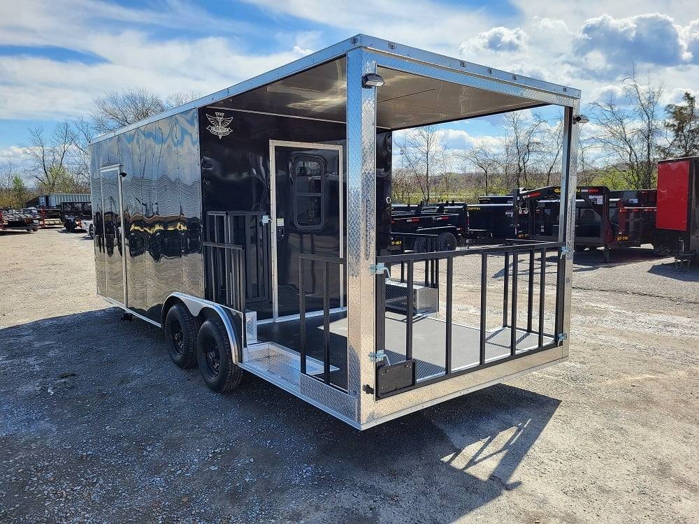 Concession Trailer 8.5′ X 22′ Black BBQ Food Event Catering — photo 5